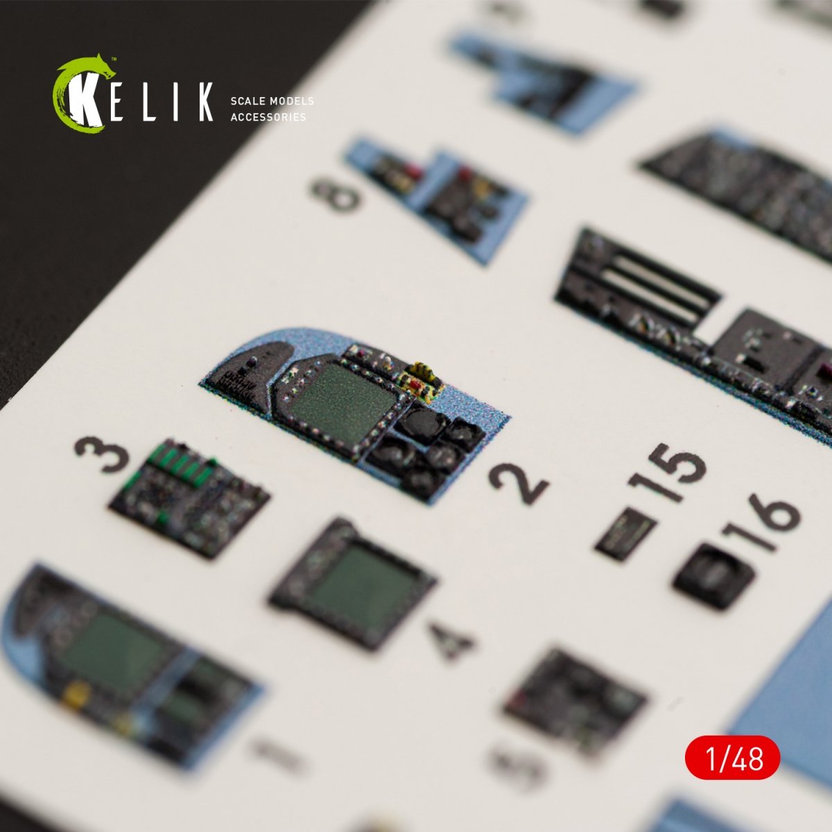 KELIK K48028 F/A-18A &amp;quot;HORNET&amp;quot; INTERIOR 3D DECALS FOR KINETIC KIT 1/48 – Bild 3