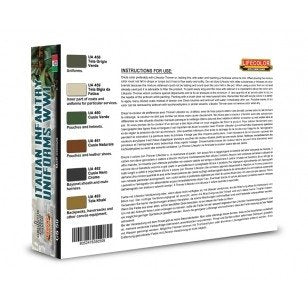 Lifecolor CS50 Acrylic paint set Italian Uniforms Set 2 6x22ml – immagine 2
