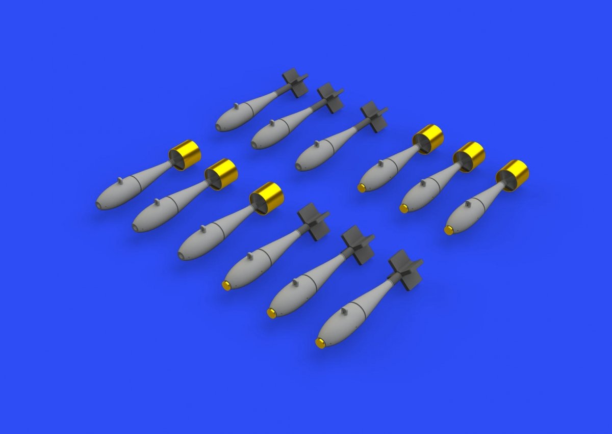 Eduard 648567 BDU-33 & Mk.76 bombs 1/48