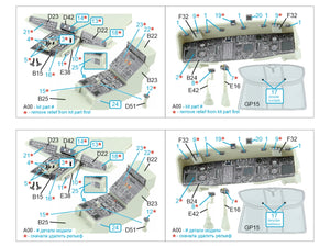 Quinta Studio QDS-35164 HH-60G Pave Hawk 3D-Printed &amp; coloured Interior on decal paper (Kitty Hawk) (Small version) 1/35
