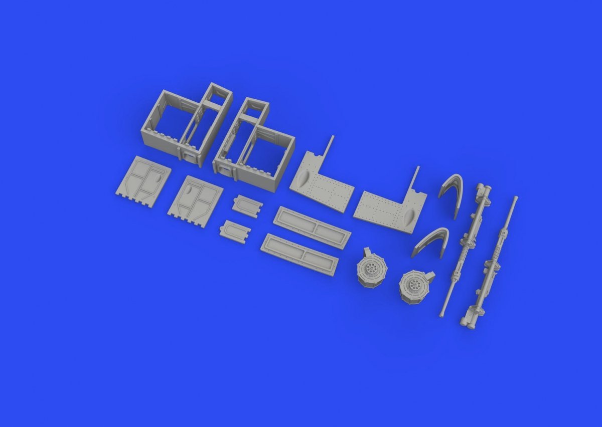 Baies de canons Eduard 648771 A6M2 - Impression Eduard 1/48