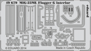Eduard 49679 MiG-23ML Flogger G interior S. A. TRUMPETER 1/48 – immagine 2