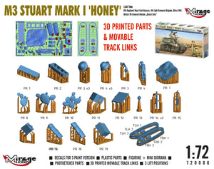 Mirage Hobby 720006 M3 Stuart Mk.I Honey Light Tank 1/72 – zdjęcie 6