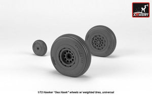 Armory Models AW72417 Hawker Sea Hawk wheels with weighted tires 1/72 – immagine 3