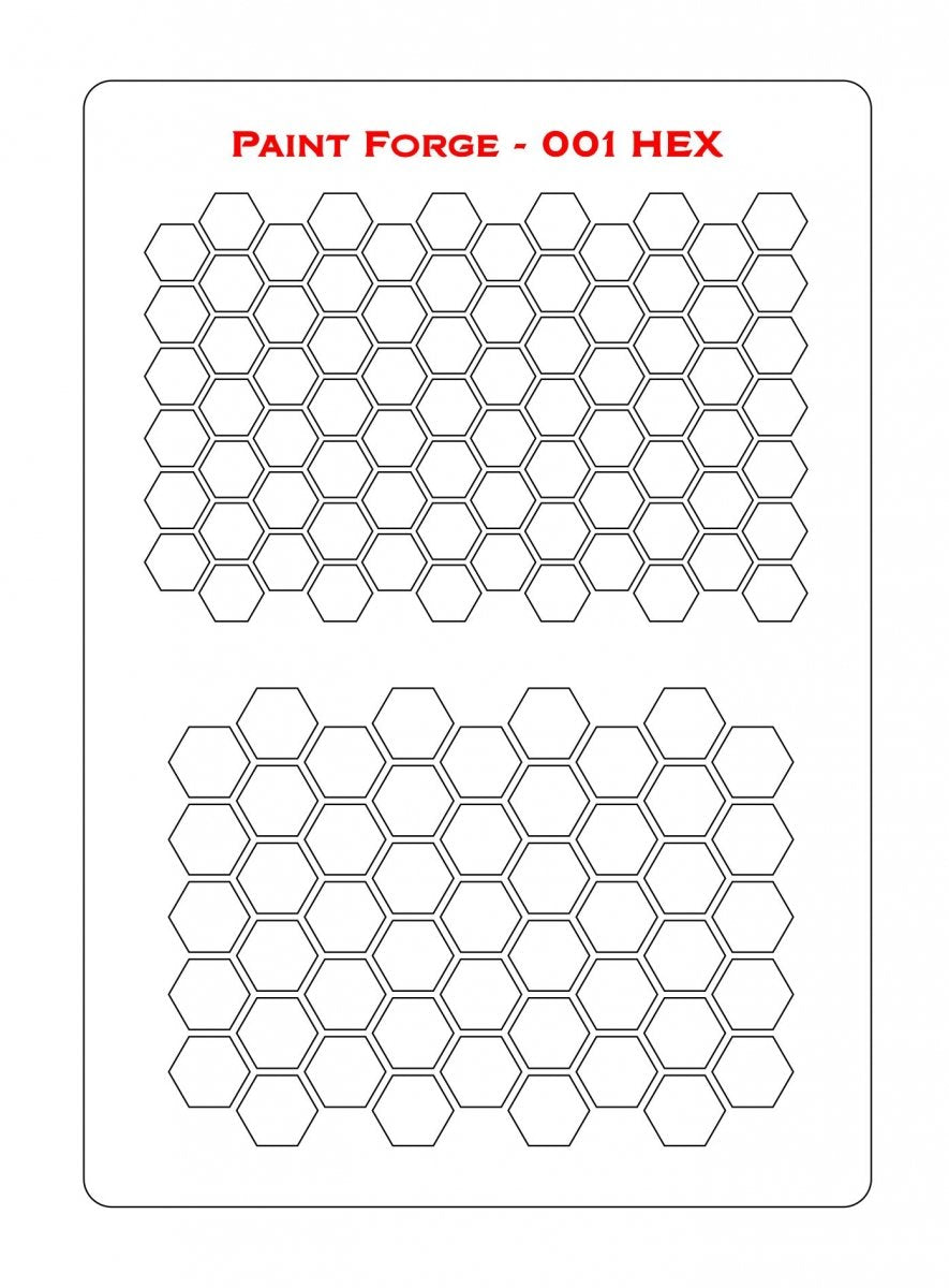Pochoir Paint Forge PFST001L - Hexagonal – image 2
