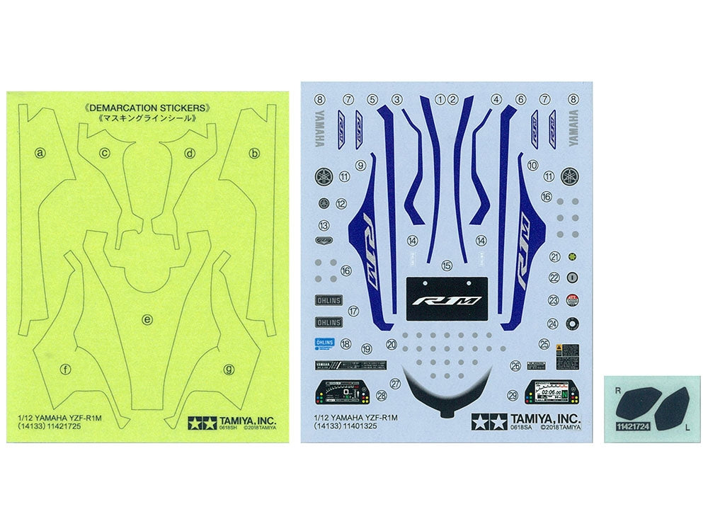 Tamiya 14133 Yamaha YZF-R1M 1/12 – immagine 12