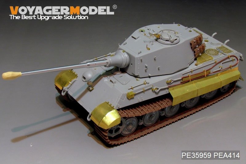 Maquette Voyager PE35959 Char King Tiger allemand de la Seconde Guerre mondiale (tourelle Hensehel) pour HOBBYBOSS 84531 1/35 – image 7