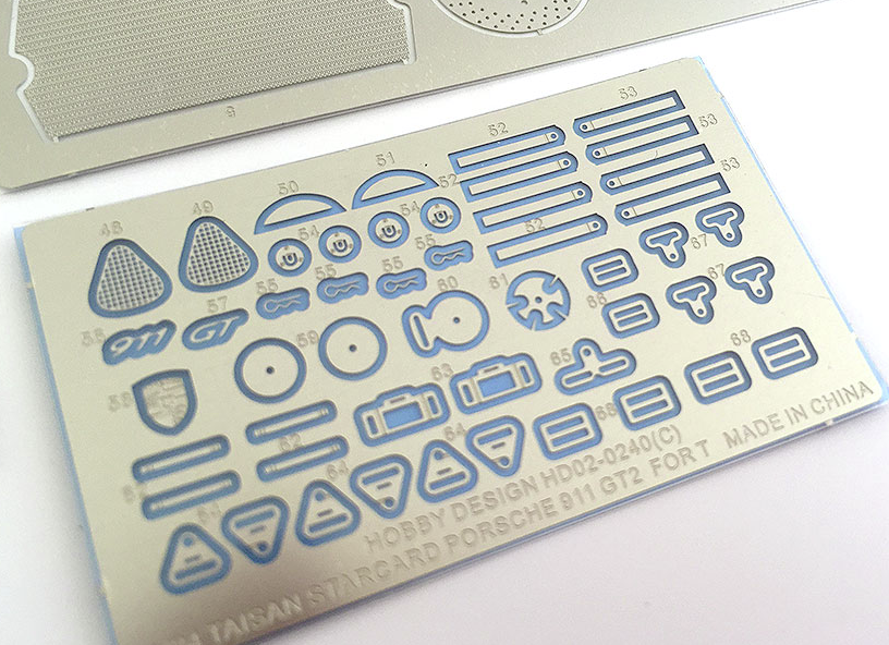 Hobby Design HD02-0240 Photoetch Detail-Up Set for Porsche 911 GT2 (993) Tamiya 1/24 – immagine 5