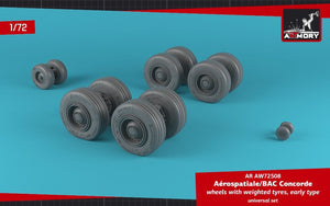 Armory Models AW72508 Concorde wheels w/ weighted tires, early 1/72 – immagine 3