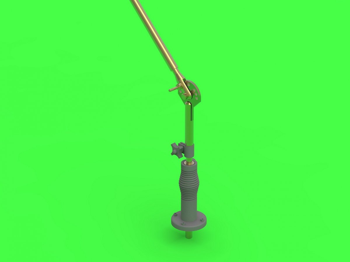 Master GM-35-017 Modern AFV Antenna AT-1011/U HF with tilt adapter RF-1980-AT-001 for KTO Rosomak and other vehicles 1/35 – imagen 4