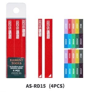 Plaque de ponçage en alliage d&amp;#39;aluminium DSPIAE AS-RD15 rouge, lot de 4 / Plateau de ponçage en aluminium
