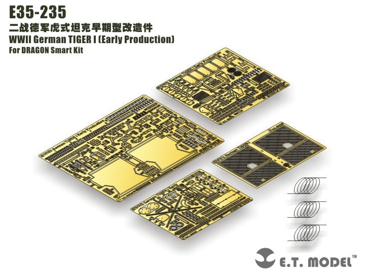 ET Model E35-235 WWII German TIGER I（Early Production（Pour DRAGON Smart Kit) (1/35)