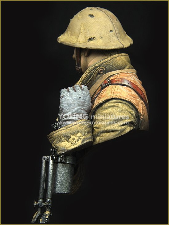 Young Miniatures YM1875 British LEWIS Gunner WWI 1/10 – Bild 4