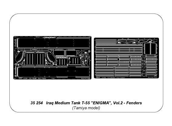 Aber 35254 Iraqi Medium Tank T-55 ENIGMA - vol. 2 - fenders 1/35 – Bild 9