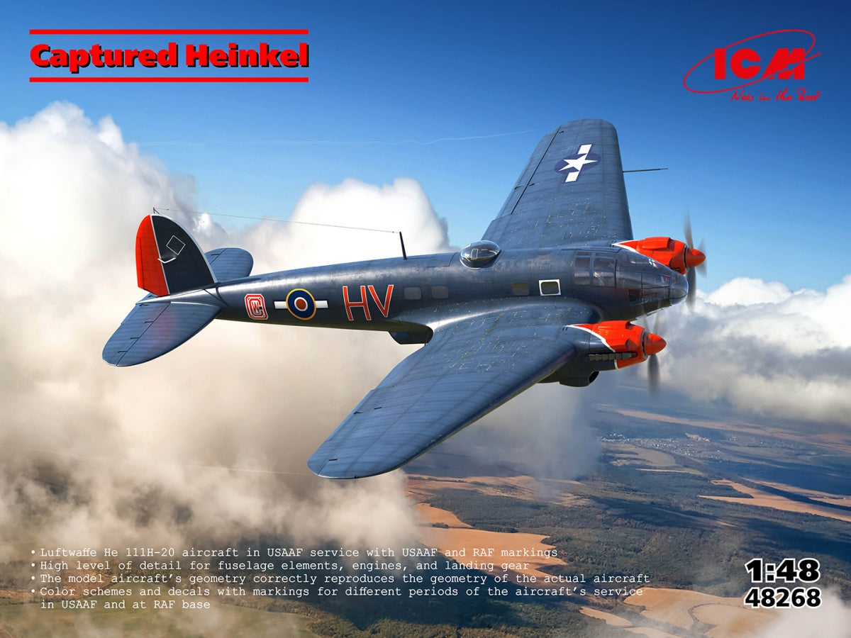 ICM 48268 Heinkel capturé au 1/48