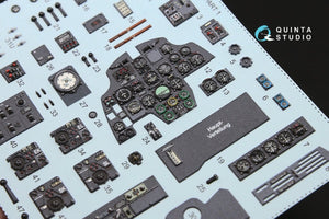 Quinta Studio QD32063 Bf 110C/D 3D-Printed &amp;amp; coloured Interior on decal paper (for Dragon kit) 1/32 – immagine 4