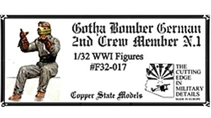 Copper State Models F32-017 Gotha Bomber German 2nd Crew Member N.1 1/32