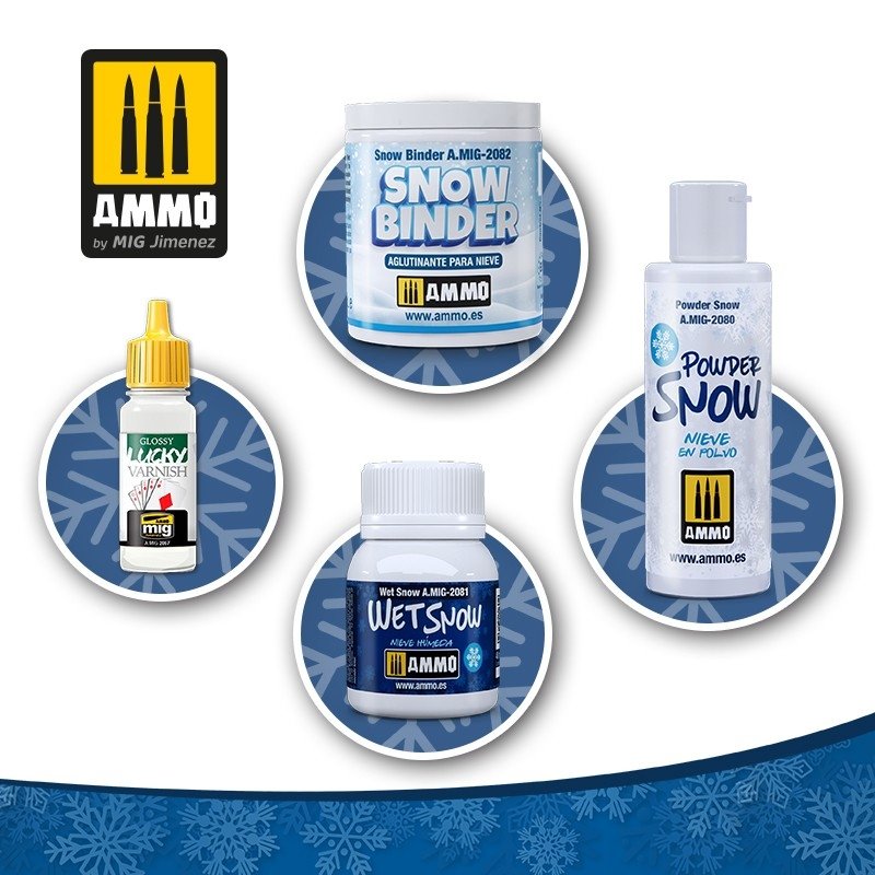 AMMO of Mig Jimenez 2082 Snow Binder 100ml – immagine 2