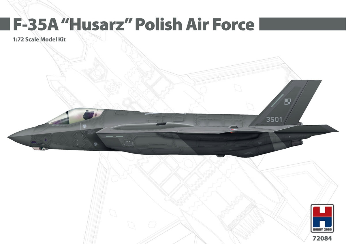 Hobby 2000 72084 F-35A "Husarz" Polish Air Force ( Academy + Cartograf + Maski ) 1/72