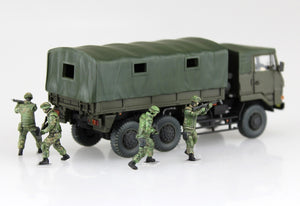 Aoshima 01208 JGSDF 3 1/2t Truck with Additional Armor w/6 Figures 1/72 – immagine 3
