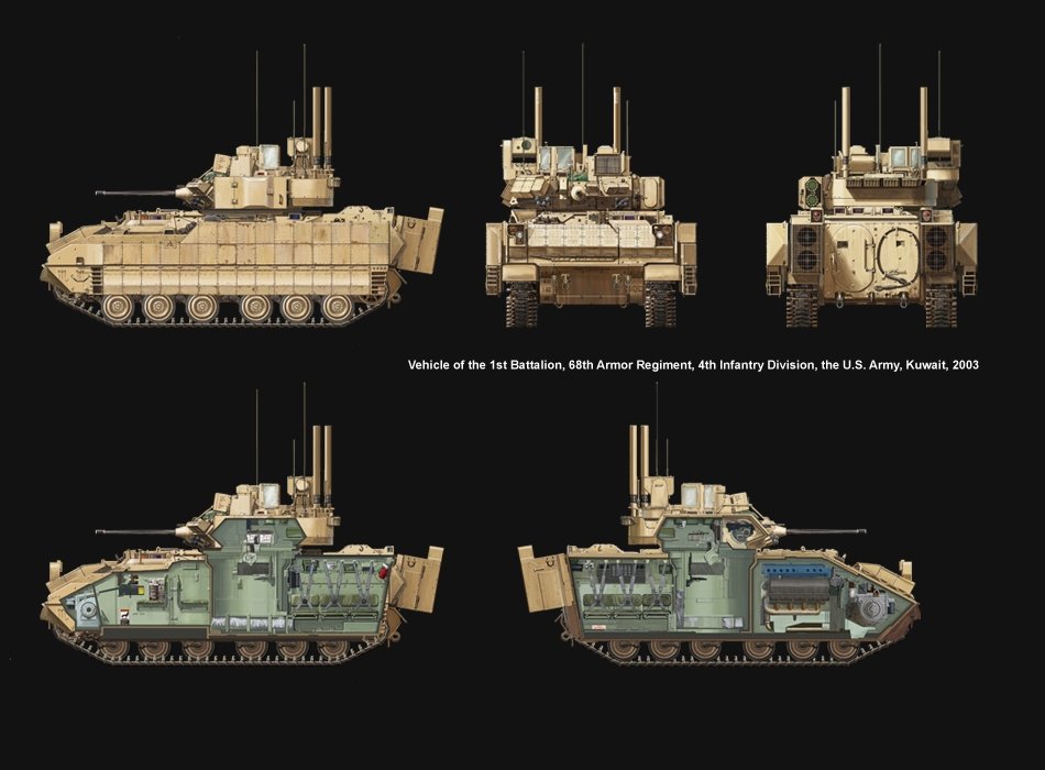 Meng Model SS-004 U.S.Infantry Fighting Vehicle M2A3 Bradley w/BUSK 1/35 – immagine 14