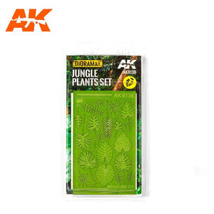 AK Interactive AK8138 ENSEMBLE DE PLANTES DE LA JUNGLE 1/32 ET 1/35
