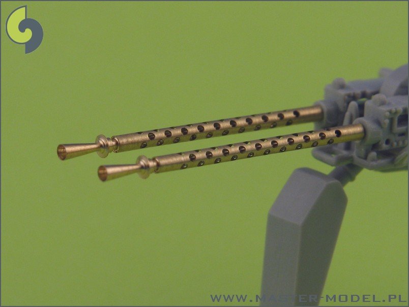 Master SM-35-002 Browning M2 aircraft .50 caliber (12.7mm) barrels with flash hiders (2pcs) – immagine 3