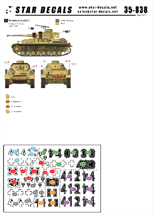 Star Decals 35-838 German Afrika Mix # 8 1/35 – imagen 2