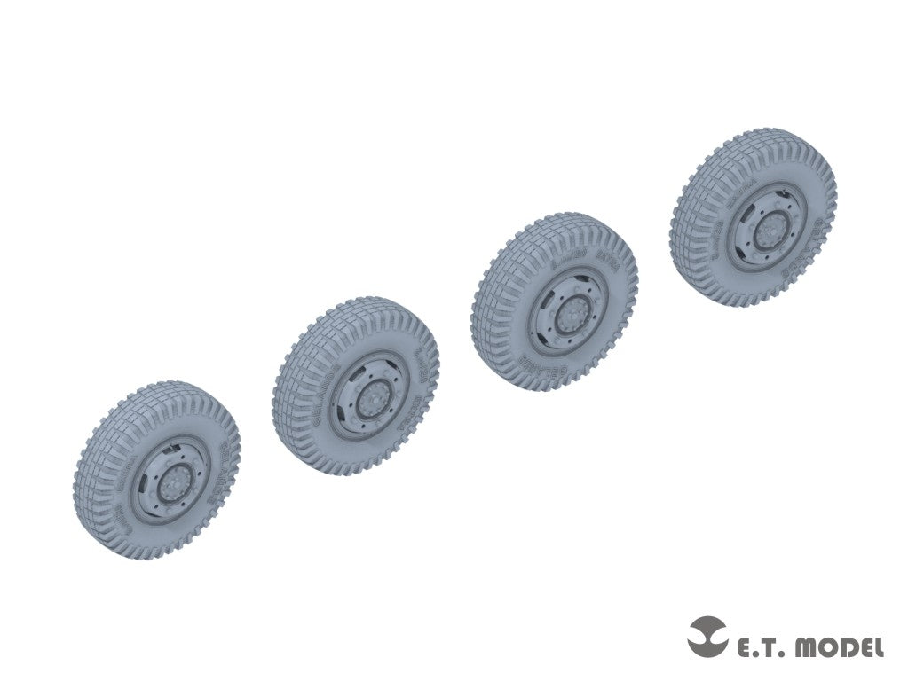 E.T. Model P35-102 WWII German Sd.Kfz.234 Small Diameter Weighted Wheels Type.2 1/35 – immagine 2