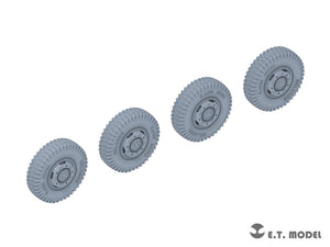 E.T. Model P35-102 WWII German Sd.Kfz.234 Small Diameter Weighted Wheels Type.2 1/35 – immagine 2