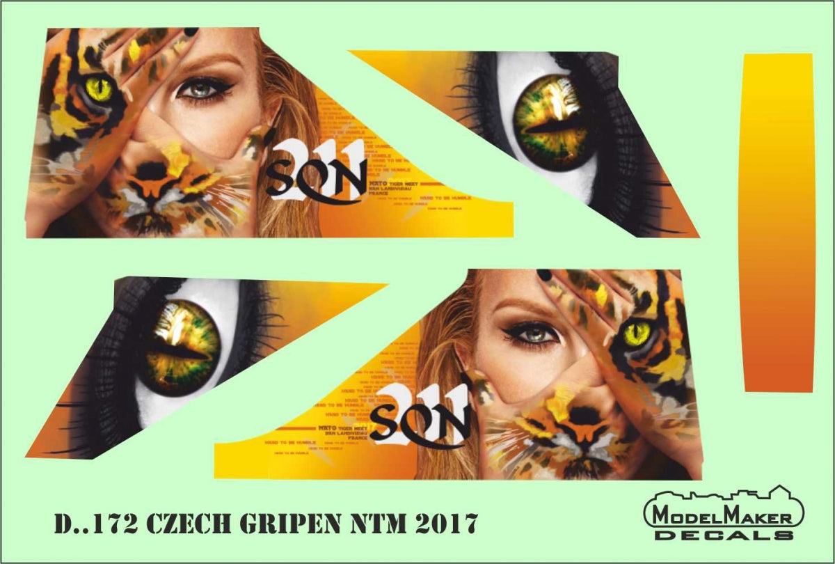 ModelMaker Decals D48172 Czech Gripen NTM 2017 1/48 – immagine 3