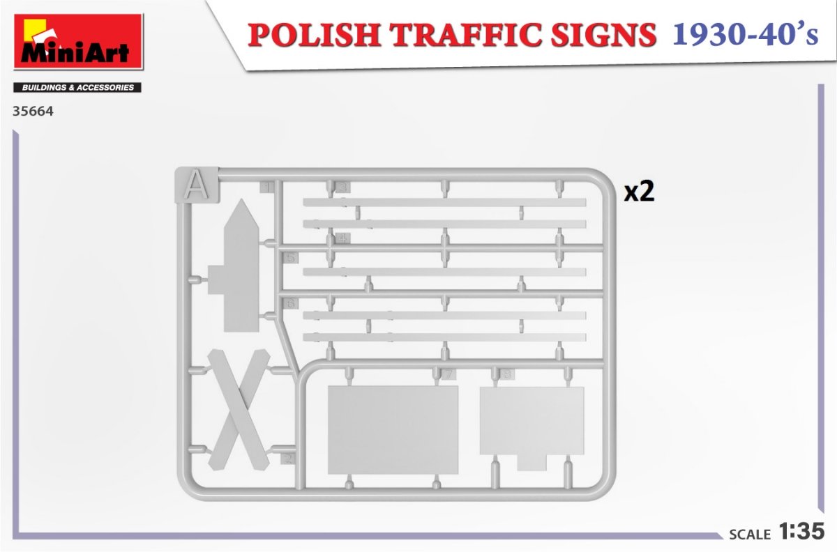 MiniArt 35664 POLISH TRAFFIC SIGNS 1930-40’s 1/35 – Bild 3