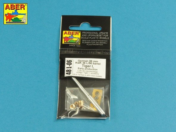 Aber 48L-06 German 88mm KwK 36 L/56 Tiger I Early Barrel (For AFV Club / Tamiya) 1/48 – Bild 10
