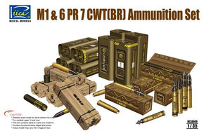 Riich Models RE30009 American M1 and 6 PR 7 CWT(BR) Ammunition Set 1/35