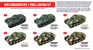 Hataka HTK-AS39 WW2 Kit d&amp;#39;éclairage de panneau AFV hongrois (6x17ml) – image 2