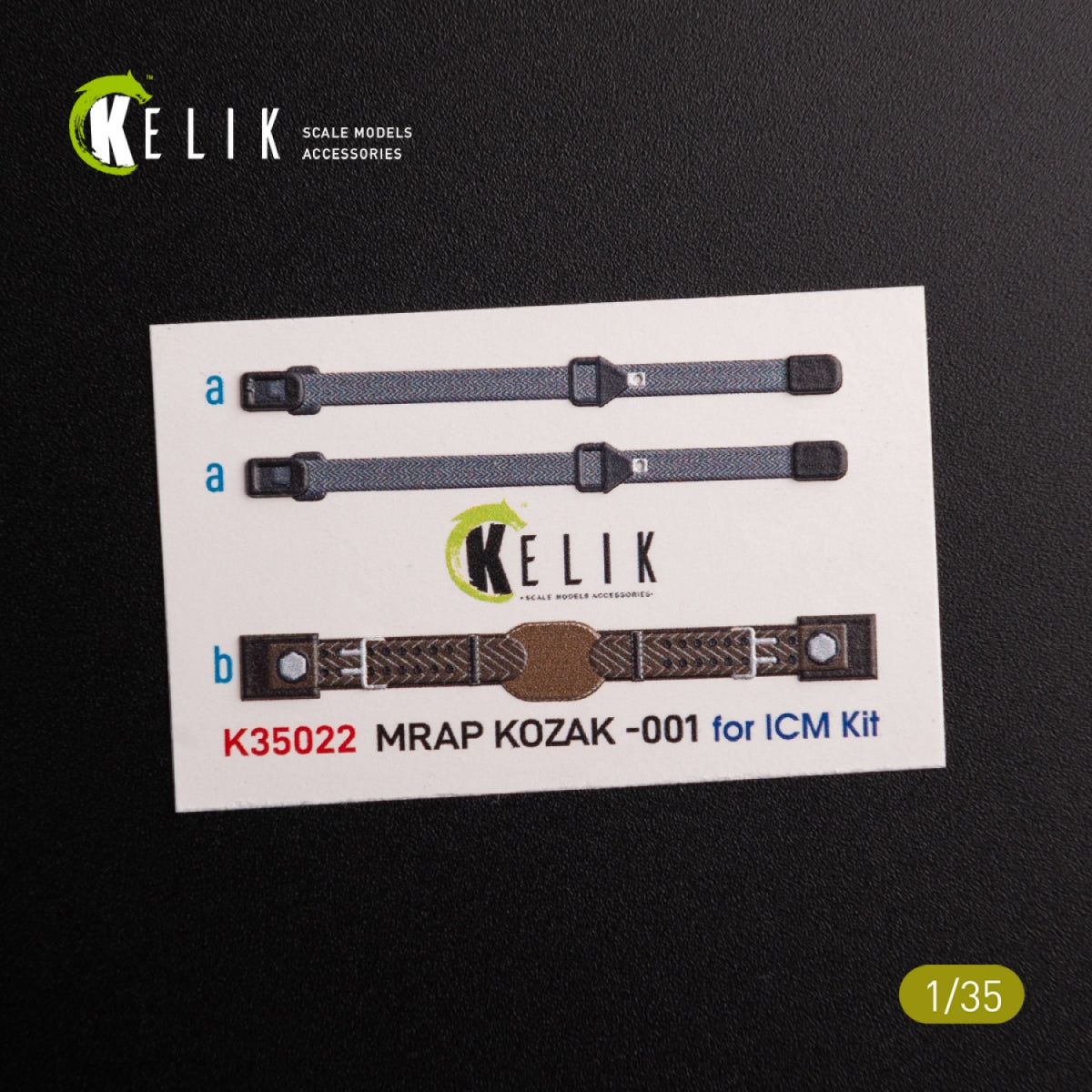 KELIK K35022 Kozak-001 Ukrainian MRAP 3D decals for ICM kit 1/35 – immagine 2