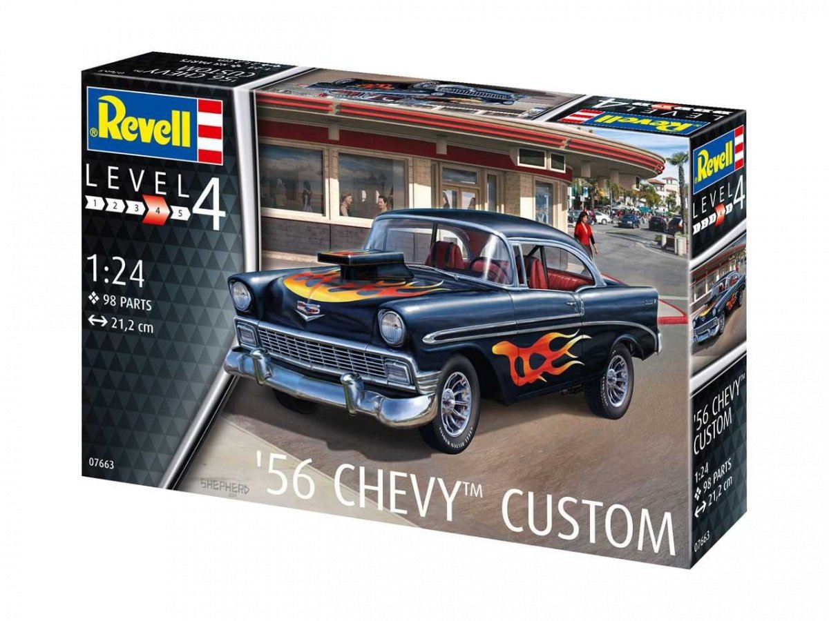 Revell 67663 Chevy Customs &amp;#39;56 - zestaw modelarski 1/24 – imagen 2