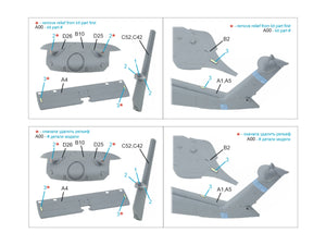 Quinta Studio QP48052 MH-60L exterior parts (ICM) 1/48 – zdjęcie 8