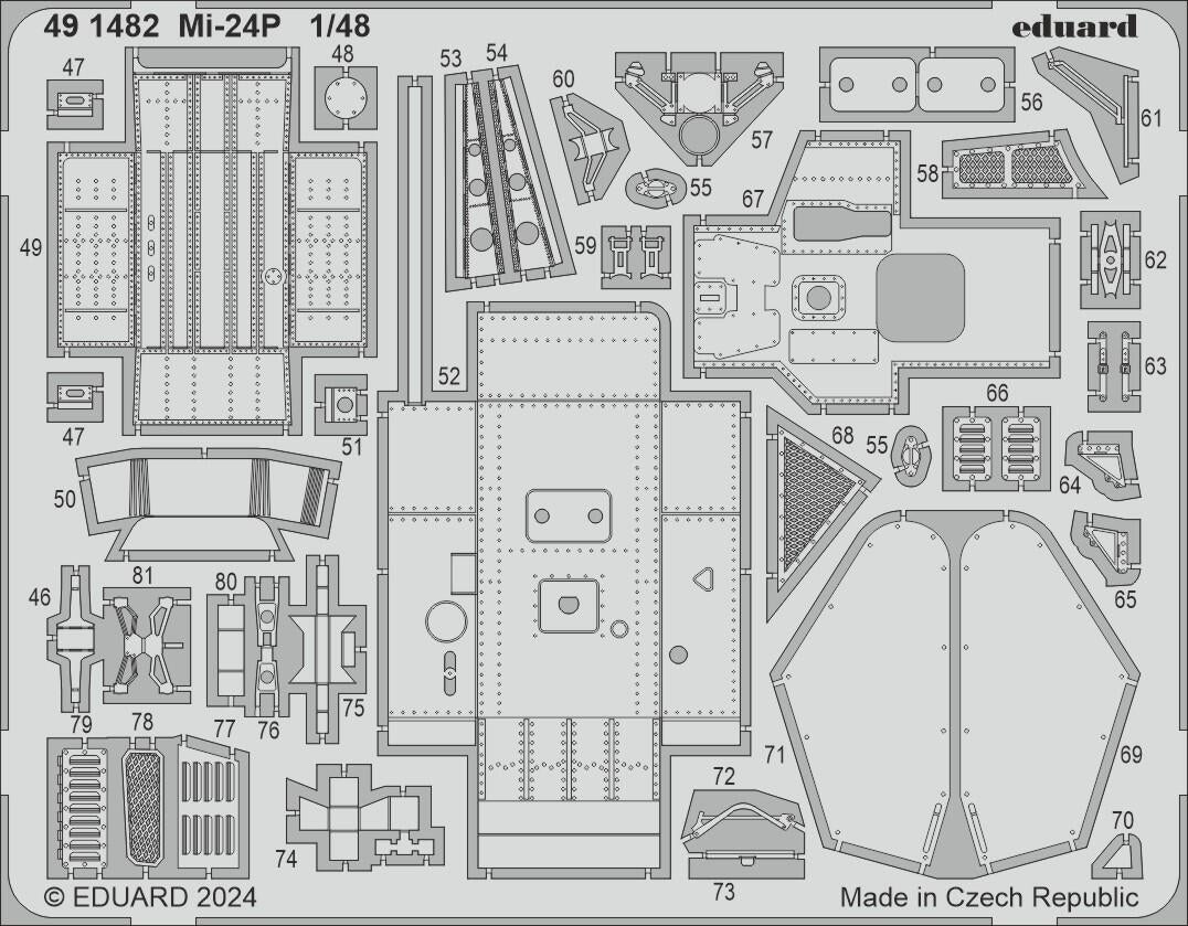 Eduard BIG49438 Mi-24P TRUMPETER 1/48 – zdjęcie 2