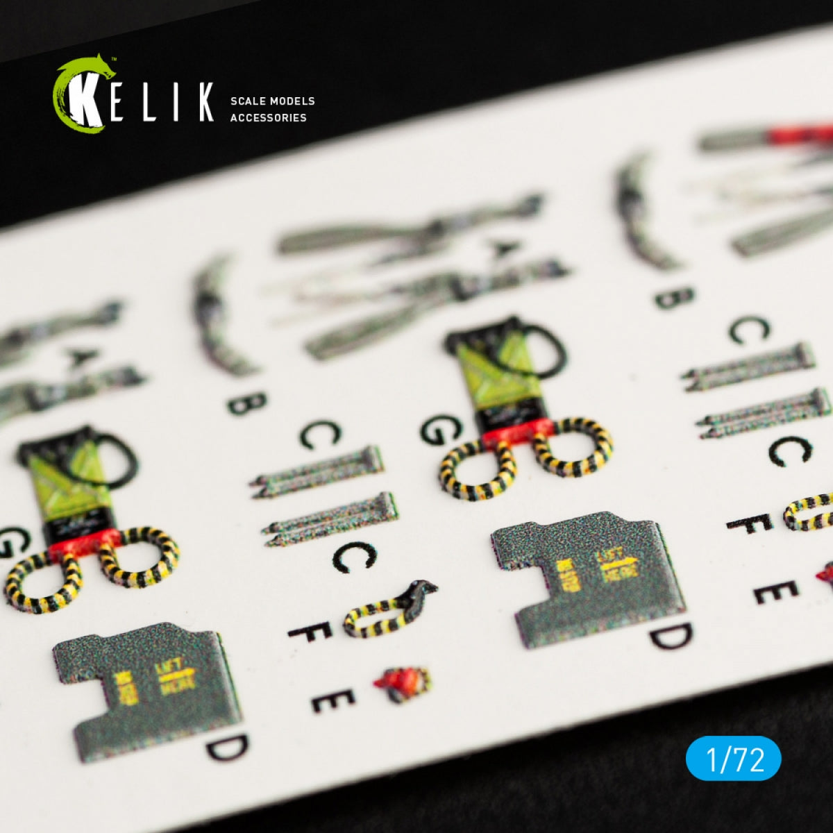 KELIK K72034 RF-4E &amp;quot;PHANTOM II&amp;quot; INTERIOR 3D DECALS FOR HASEGAWA KIT 1/72 – immagine 2