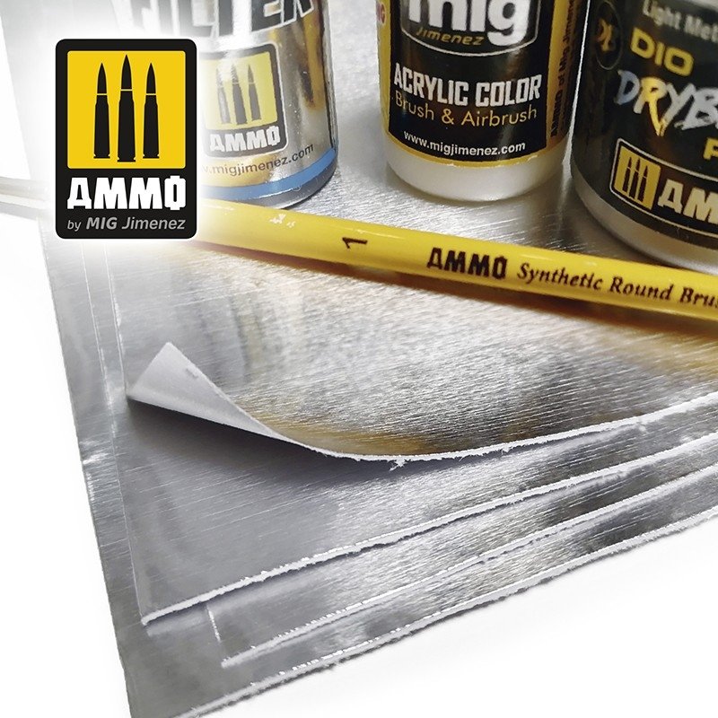 AMMO of Mig Jimenez 8247 ALUMINIUM SHEETS 280x195 mm – immagine 3
