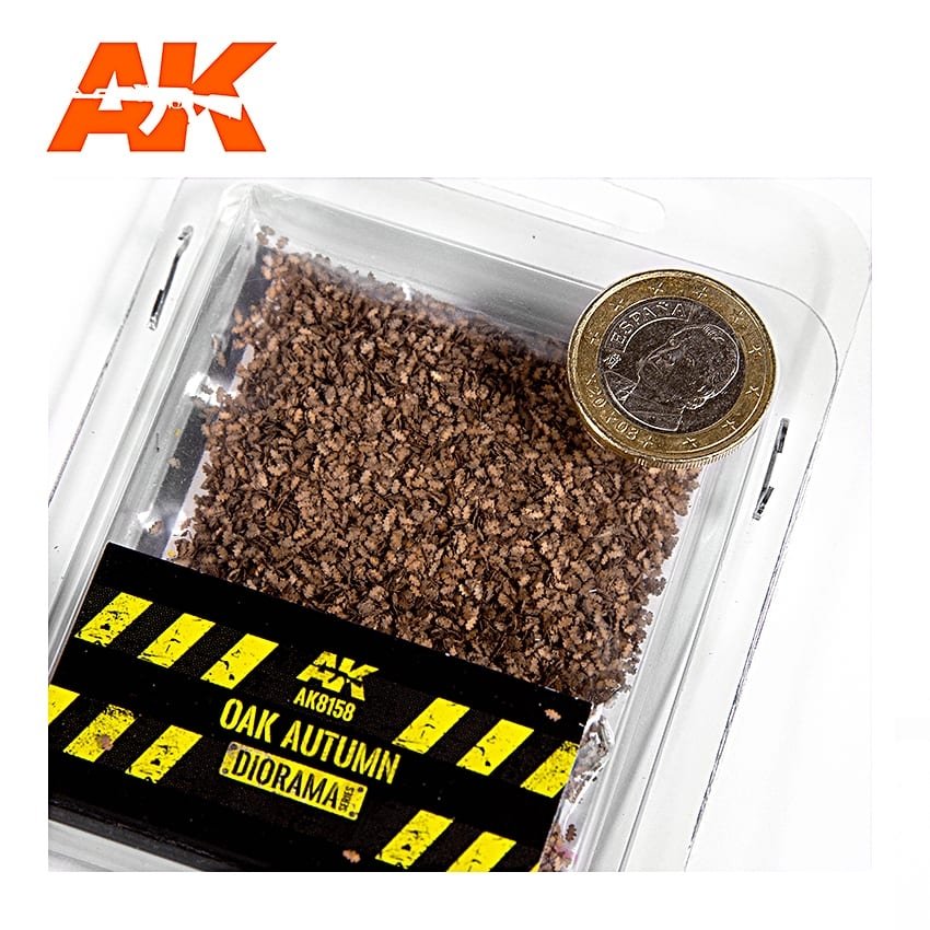 AK Interactive AK8158 CHÊNE FEUILLES D&amp;#39;AUTOMNE 28MM 1/72 – image 2