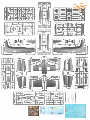 Clear Prop! CP4801 A2D-1 Skyshark ADVANCED KIT 1/48 – immagine 4