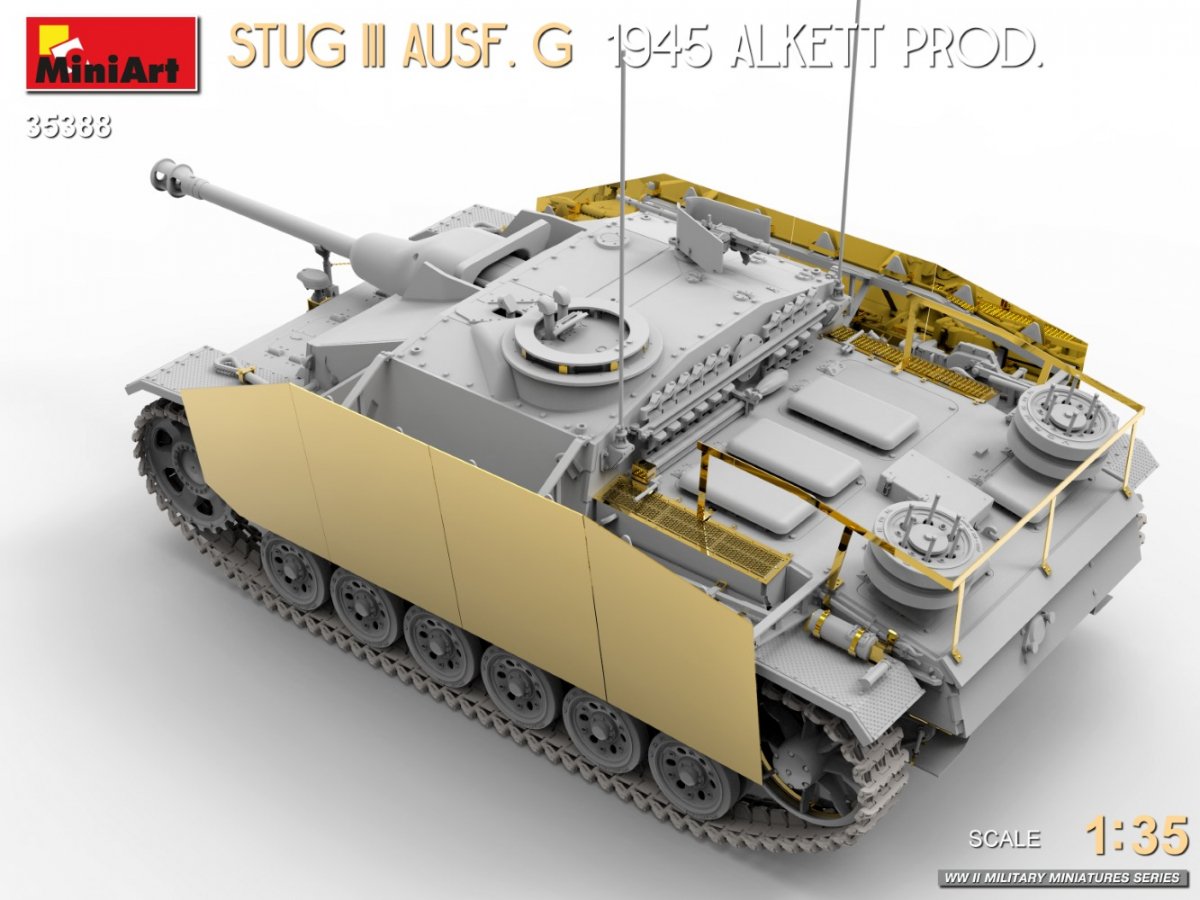 MiniArt 35388 STUG III AUSF. G 1945 ALKETT PROD. 1/35 – immagine 5