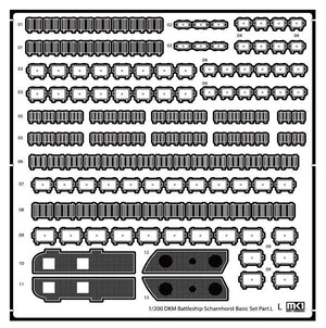 MK1 Design MD-20025 DKM Battleship SCHARNHORST VALUE PACK for Trumpeter 1/200 – zdjęcie 13