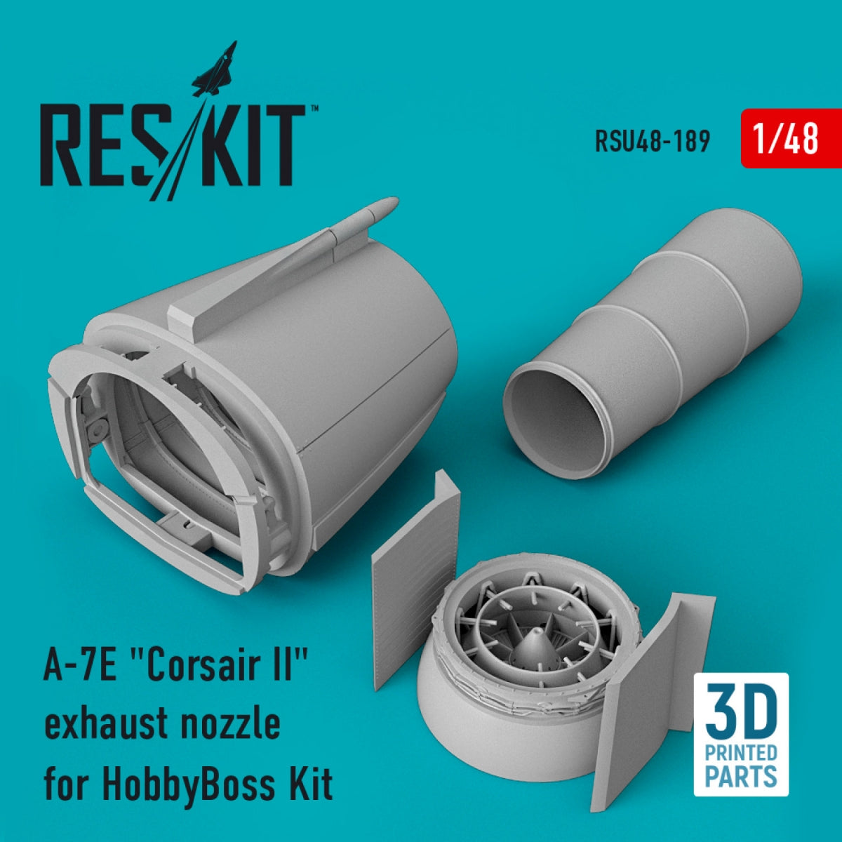 RESKIT RSU48-0189 A-7E &amp;quot;CORSAIR II&amp;quot; EXHAUST NOZZLE FOR HOBBYBOSS KIT (3D PRINTED) 1/48 – zdjęcie 2
