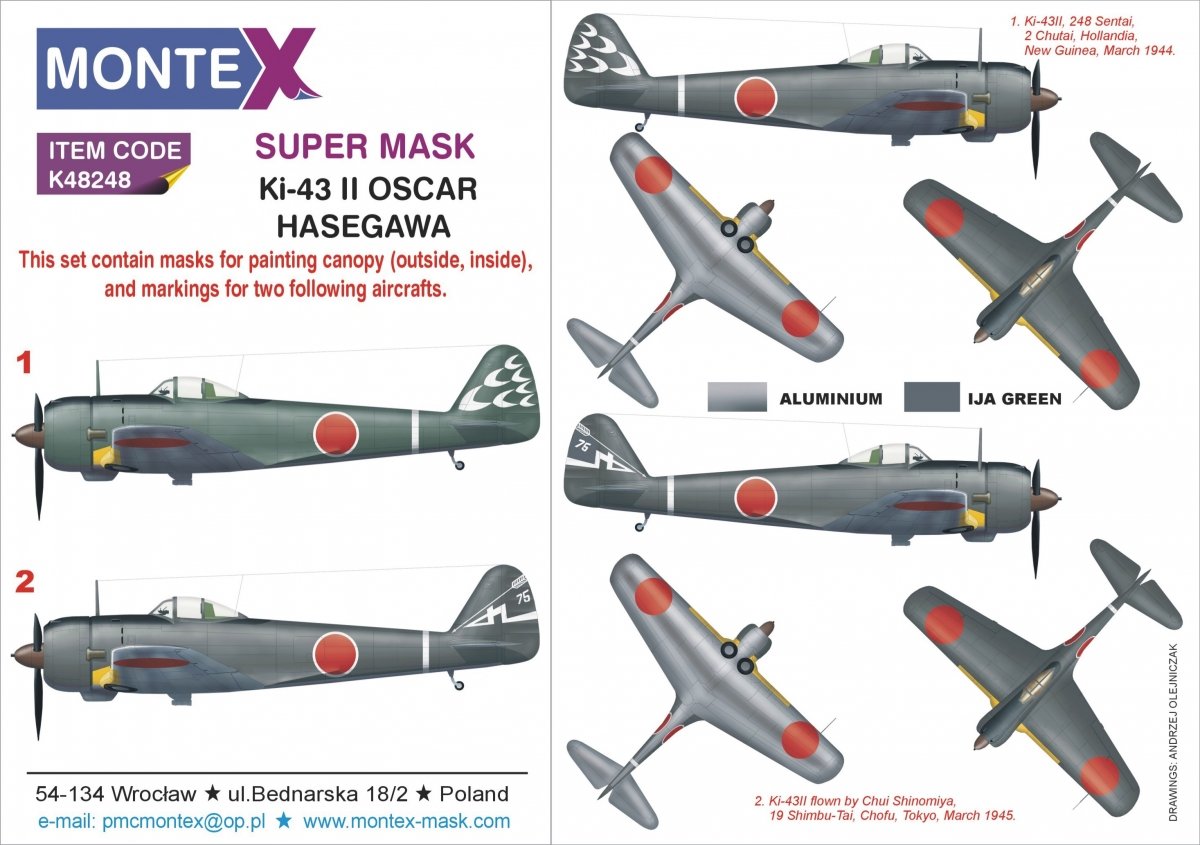 Montex K48248 Ki-43II OSCAR 1/48