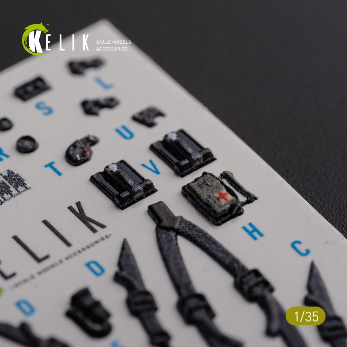 KELIK K35026 AH-64D Apache interior 3D decals for Meng kit 1/35 – zdjęcie 10