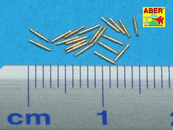 Aber 350L-32 Set of 20 pcs 0,5in (12,7mm) Vickers Mk.III machine gun barrels for Royal Navy ships 1/350 – immagine 2
