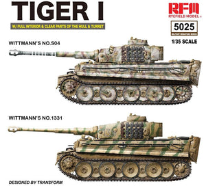 Rye Field Model 5025 German Tiger I Early Production Wittmann&amp;#39;s Tiger 504 FULL Interior 1/35 – zdjęcie 2